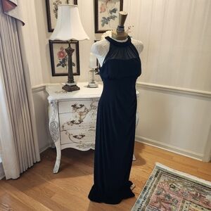 Ralph Lauren Red Carpet Black Beaded Evening Gown 12